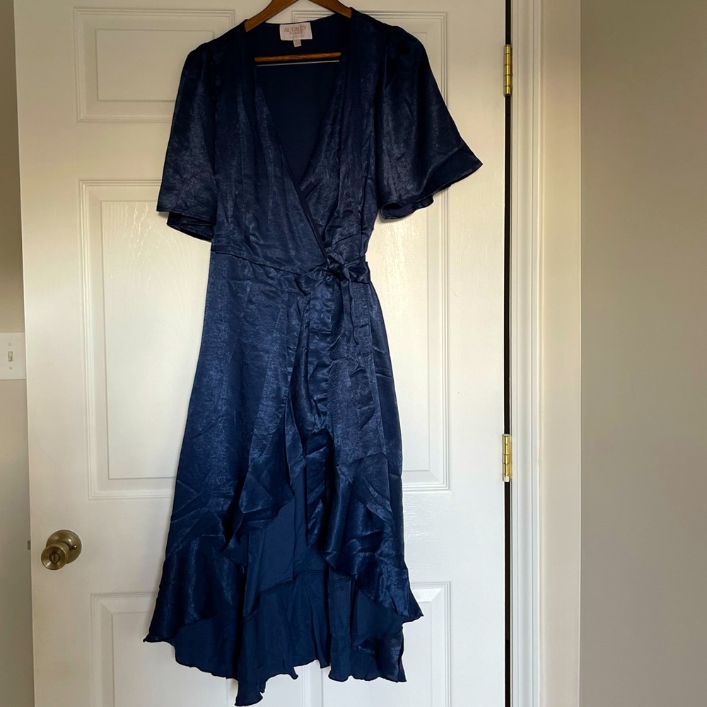Francescas blue wrap dress
